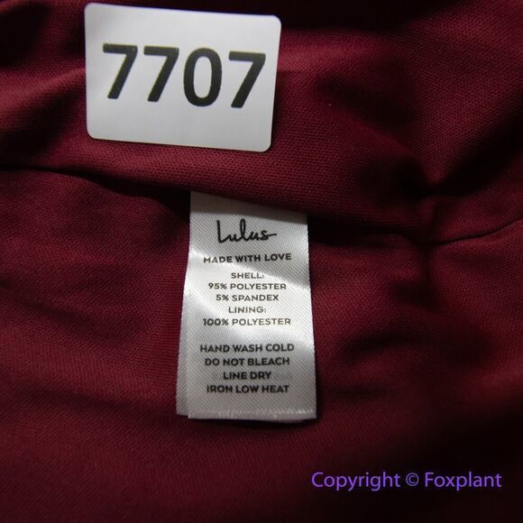 New! Lulus Red Velvet VNeck Sleeveless‎ Maxi Dress,  XL - Picture 15 of 15